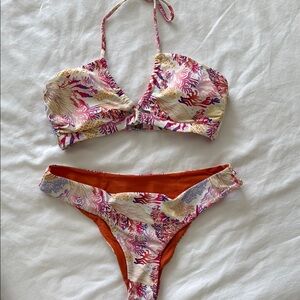 Cupshe Coral Reef Bikini Set